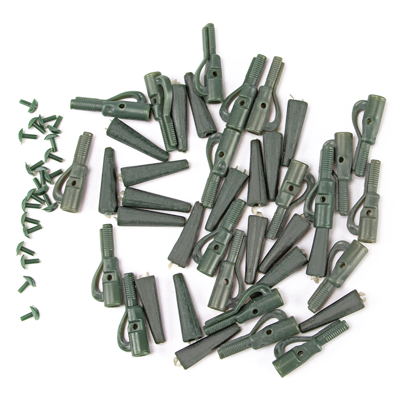Fishing Equipment Jet - 50 Sets Mini Loodclips & Staartrubbers