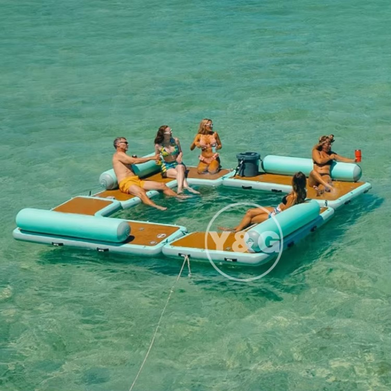 Fishing Equipment Jet - Opblaasbare Wharf Populaire waterrecreatieapparatuur Drijvend eilandvisplatform