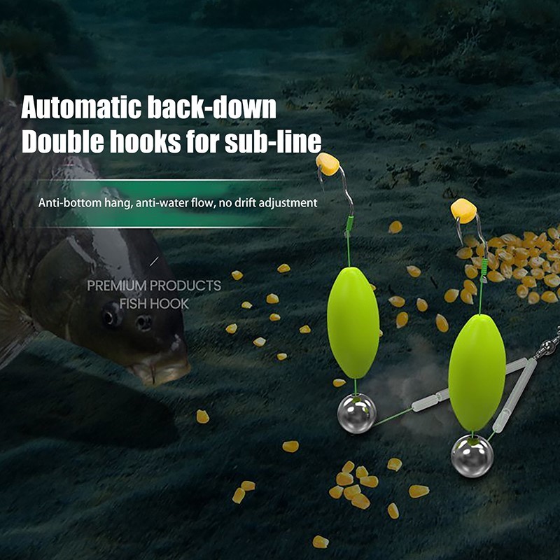 Fishing Equipment Jet - Dubbele haak Vissen Haar Rigs Haakophanging