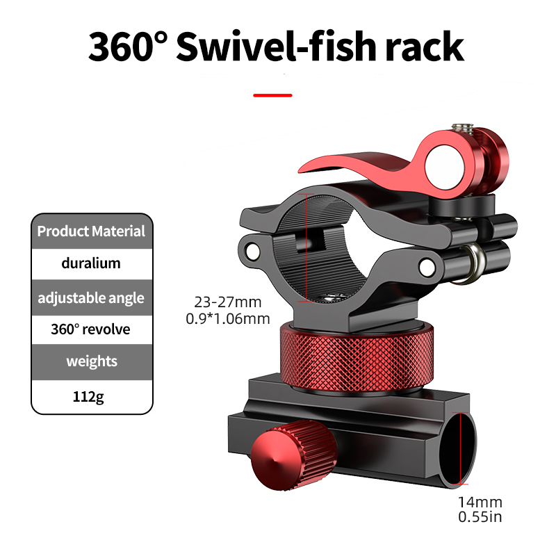 Visaccessoires van aluminiumle - Fishing Equipment Holder recensie en prijs